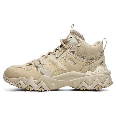 Oakmont 2 Mid Ткань Синтетическая кожа ТПУ Ретро Толстая подошва Повседневная обувь Женские кроссовки Желтый Цемент F12W242115FSC