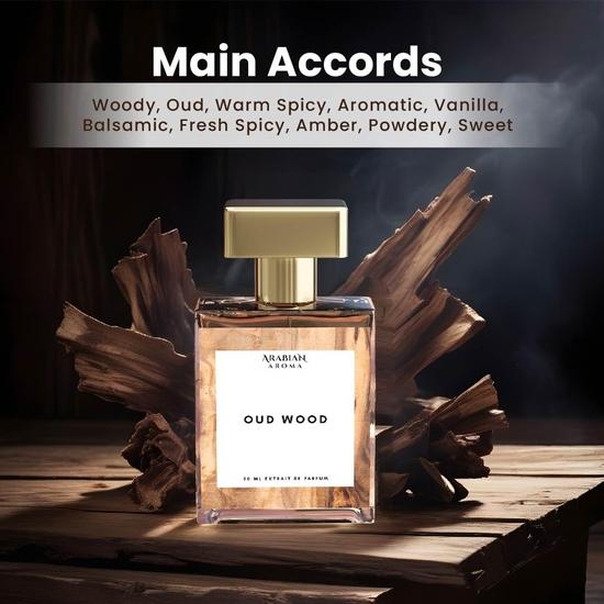 Мужские духи Arabian Aroma Oud Wood | Древесный уд с нотами агарового дерева, кардамона и сандалового дерева | Мужские духи со стойким ароматом
