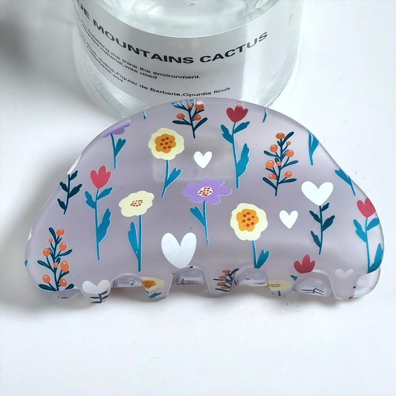 Модная заколка для волос с цветком, корейские темпераментные заколки для волос для женщин, красочная большая заколка для волос в форме акулы, женские аксессуары для волос