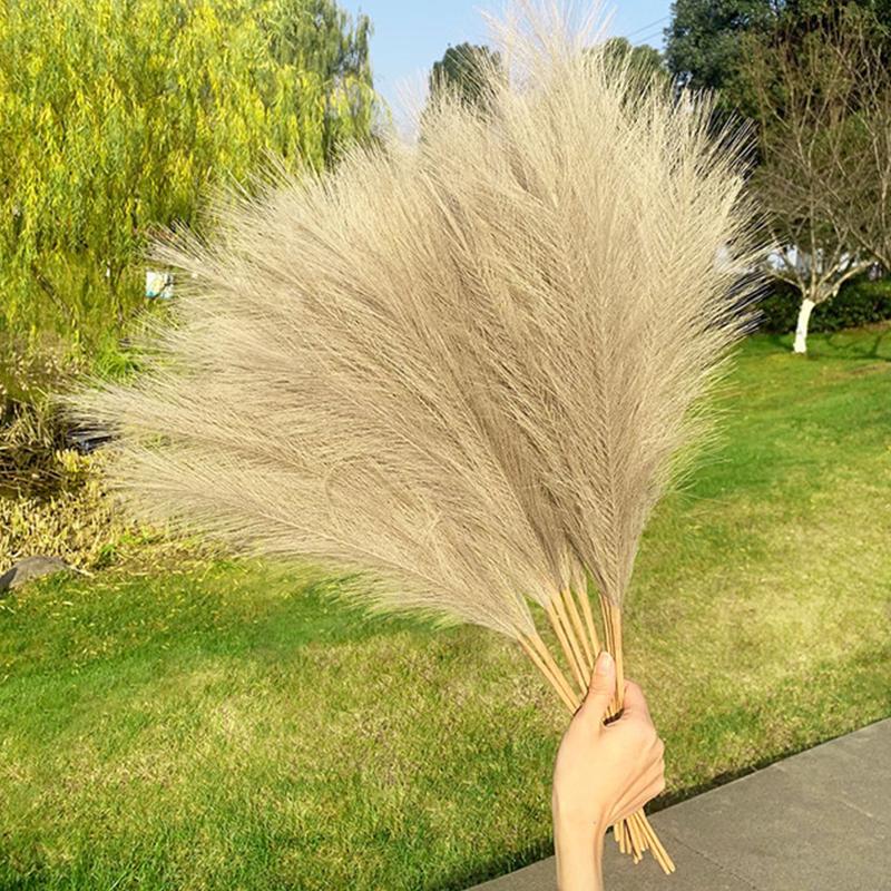 70 см 9-зубчатая тростниковая пампасная трава, искусственная пампасная трава, имитация сушеного тростникового цветка