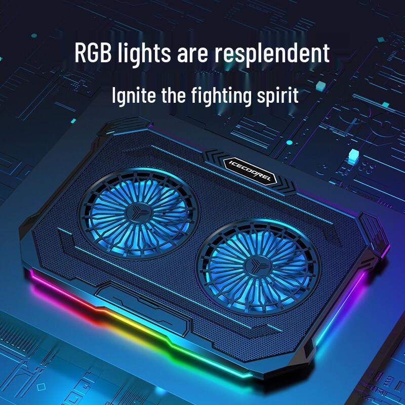 BIAZE F8 RGB Laptop Cooling Stand with Adjustable Fan