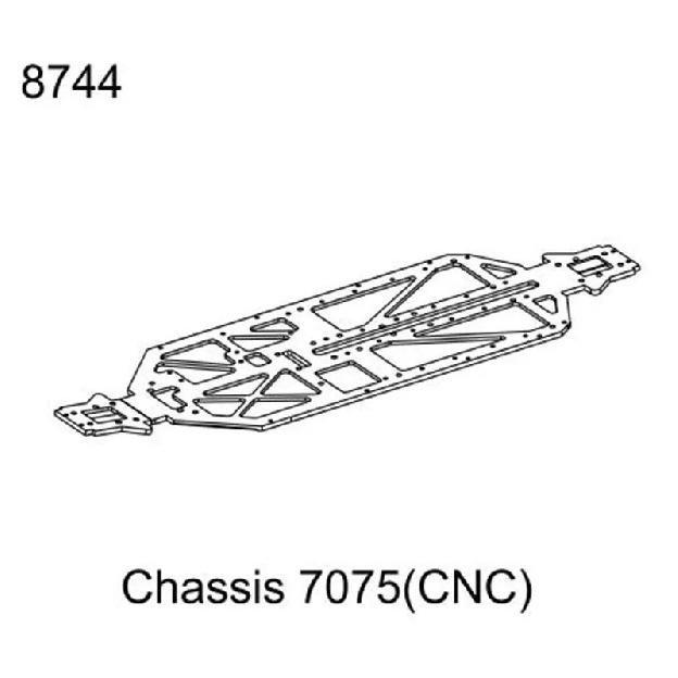 ZD Racing MX-07  1/7 RC Car Chassis 7075(CNC)  Parts Accessories 8744