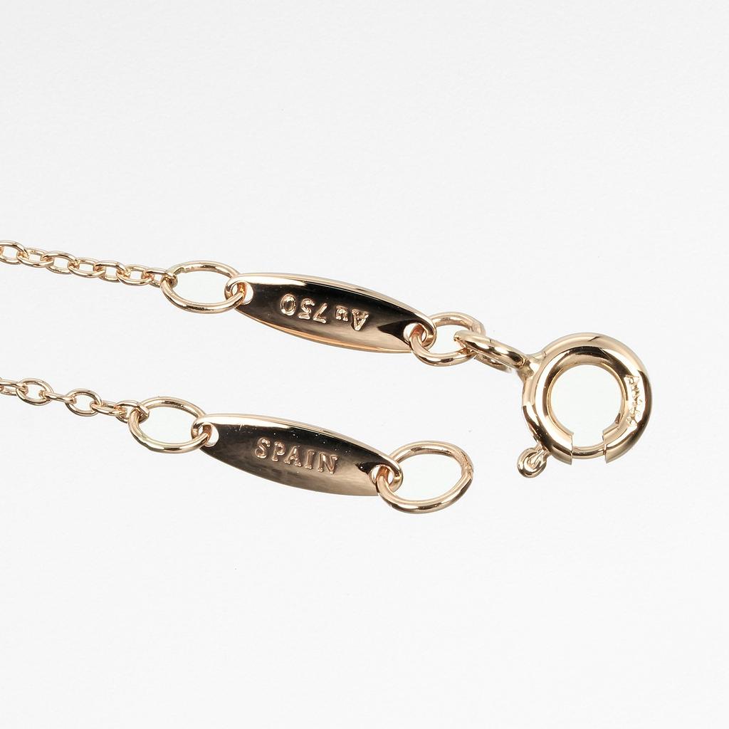 TIFFANY&Co. By the Yard Bracelet Wrist Size7.5" K18 Pink Gold/diamond 1.26g Women Used