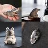 Adorable Crocodile Tea Pet Figurine - Mini Handcrafted Decor for Tea Ceremony, Home Desktop & Shelf Decoration
