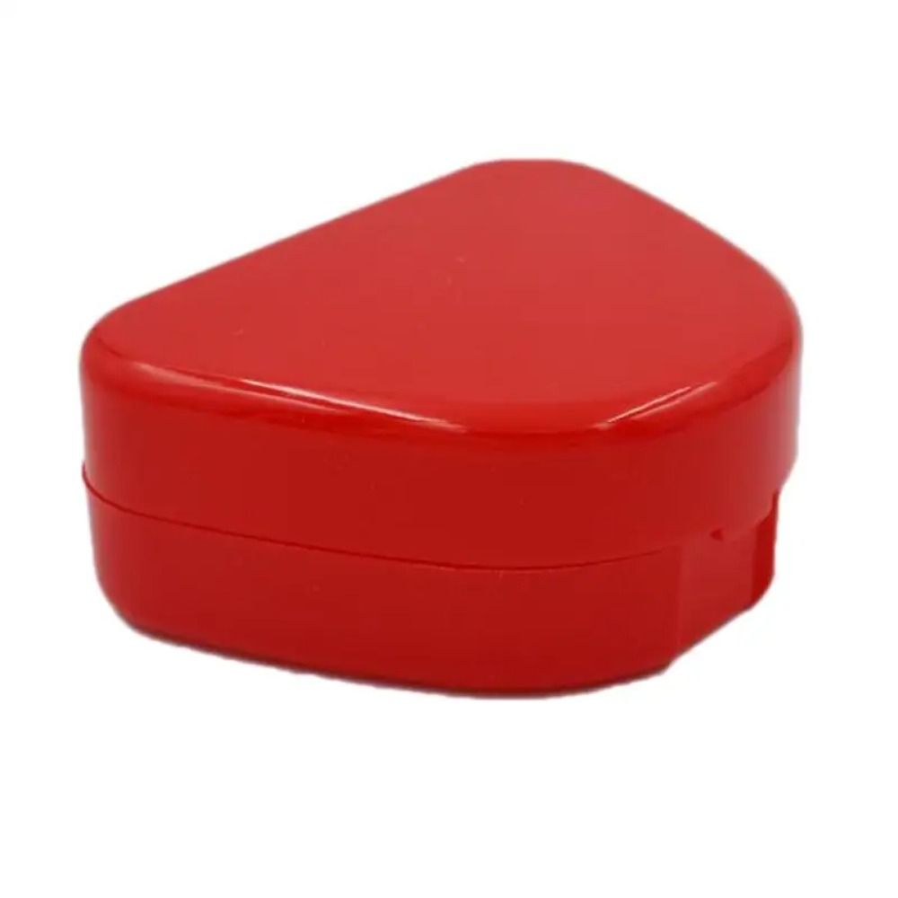 Solid Color Denture Bath Box Keep Dry Dental Sleeve Container New False Teeth Storage Box
