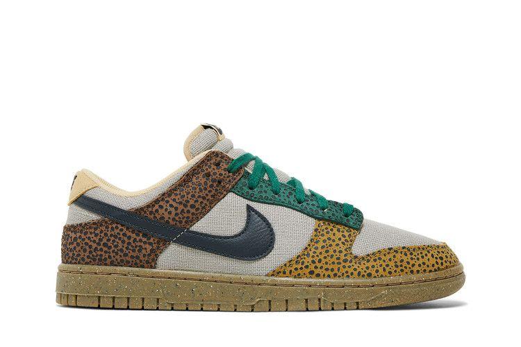 Men's Sneakers Nike Dunk Low Safari Golden Moss Cacao Wow/Off Noir-Gorge Green
