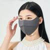 Women 3D Stereo Sun Protection Mask UPF50+, Ice Silk Anti Ultraviolet Face Mask, Eyewrap Design Adjustable String Breathable Summer Outdoor Mask