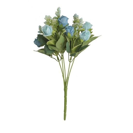 Модный имитационный цветочный букет, реалистичный с декоративным стеблем