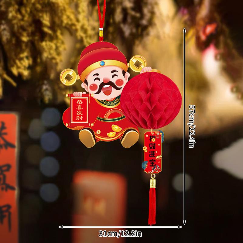 Украшения в виде фонарика на год змеи, креативный красный бумажный фонарь, подвеска, китайская новогодняя атмосфера, домашний декор, украшение для новогодней вечеринки