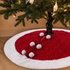 Christmas Decoration Knitted Solid Color Shawl Tree Skirt