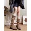 Vintage Pile Boots Western Cowboy Boots Summer New High Boots Women's Boots Small Khaki