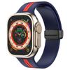 KALEBOL Полосатый магнитный силиконовый ремешок для Apple Watch Series 10 Ultra 9 8 7 SE 6 5 4 3 2 1 46 мм 49 мм 45 мм 44 мм 42 мм ремешок для часов