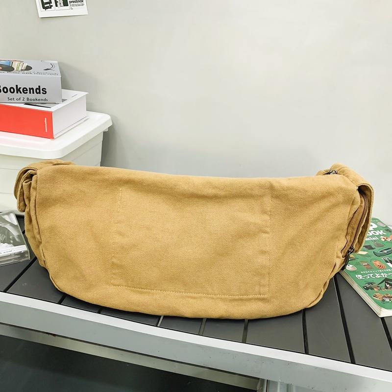 Парная сумка-мессенджер женская однотонная сумка на плечо холщовая сумка сумка хобо