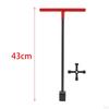 Steel Water Meter , T Handle for Shutoff Valves, Utility Wrench Underground Faucets