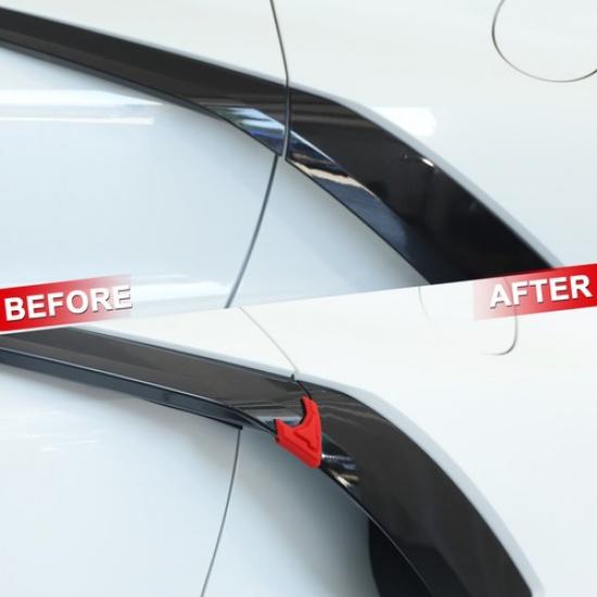 Red Silicone Door Anti-Collision Sticker Trim For Corvette C8 +