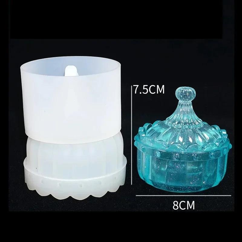 Смола Силиконовая форма Ручная работа Креативная форма тыквы Коробка для хранения вырезов Форма для изготовления ювелирных изделий DIY Кристалл Эпоксидная подарочная коробка Аксессуары