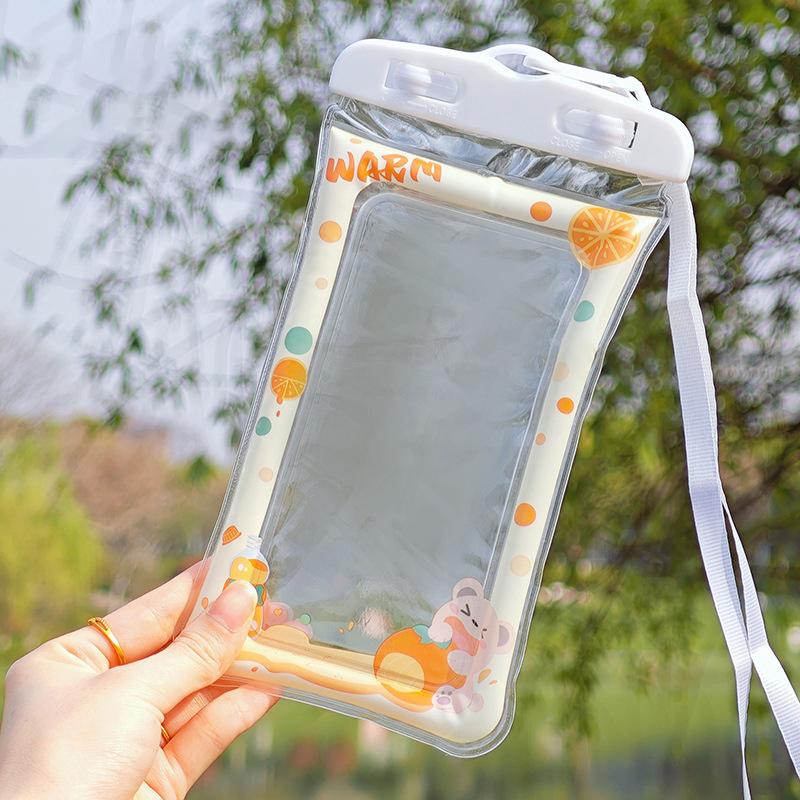 Водонепроницаемый мультяшный чехол для телефона Дрифт Дайвинг Плавательная сумка Подводный сухой мешок Чехол-крышка Для телефона Водные виды спорта Пляж Бассейн Лыжи