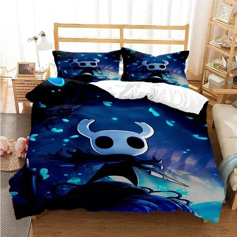 Anime Hollow Knight Bedding Set Duvet Cover Pillowcase 3D printed Boys Single/Queen/King Size Luxury Bedroom Gift