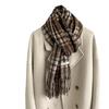 Narrow Version Of Korean Small Plaid Scarf Women'S Winter Senior Warm Imitation Cashmere Shawl Scarf