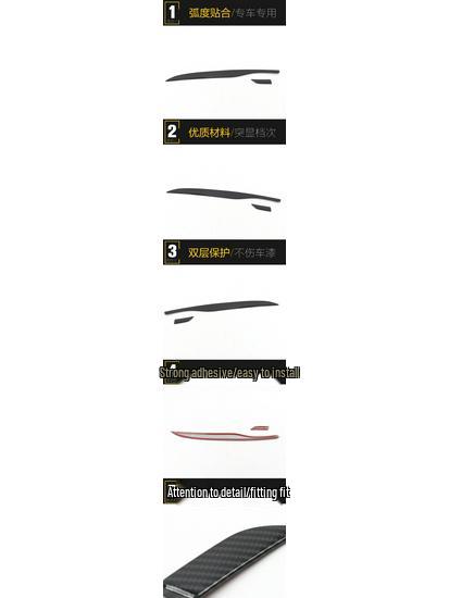 MKZ Front Center Console Electroplated Decorative Dashboard Trim Strip for Cars