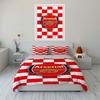 Red-and-white checkered pattern. Bedding sets Duvet cover sets Duvet covers Pillowcases(1 * Duvet Cover 2 * Pillowcases without duvet insert)