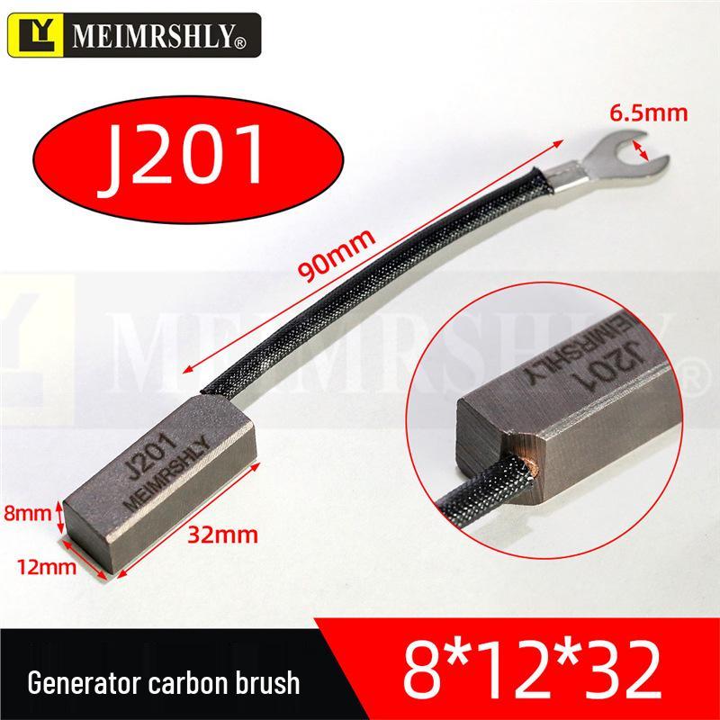 High Copper Carbon Brush 8x10x37/32 J204 for Motor, Diesel Generator, Crimping Machine