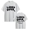Футболка Loded Diper World Tour Мужская Женская Одежда Винтажная Рок Оверсайз Футболки с Коротким Рукавом Мужские Повседневные Хлопковые Футболки