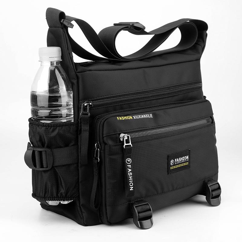 Новые мужские сумки через плечо, мужские нейлоновые сумки на плечо, сумки-мессенджеры для мальчиков, мужские сумки для путешествий, повседневная большая сумка серого цвета