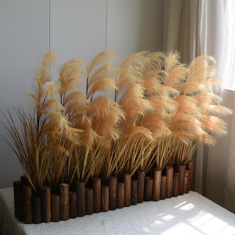 Non-Shedding Reed Grass Flower Display for Indoor Decor and Store Window