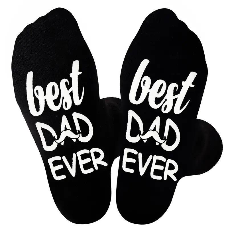 Best Series Cotton Tube Socks with English Letters and Dots - Perfect Thanksgiving Gift for EU & US