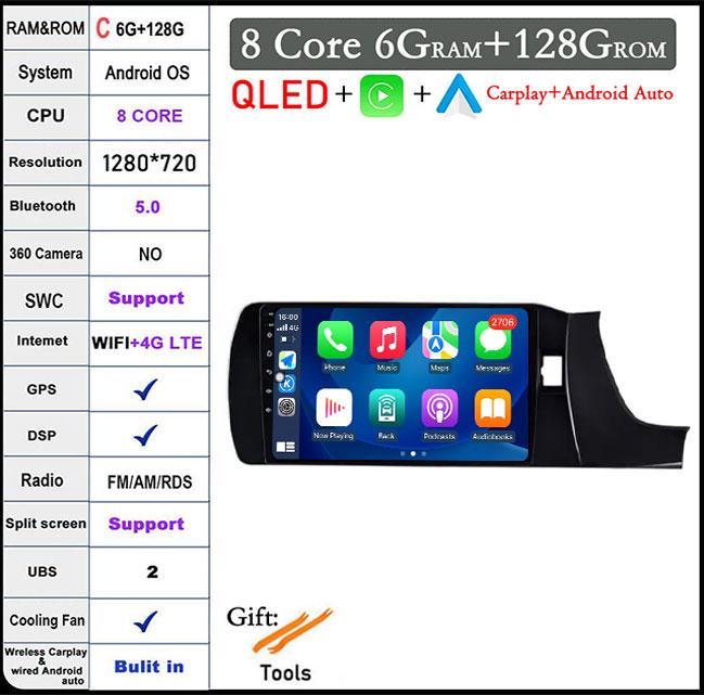 QLED/Screen Android 14 For Honda Amaze 2018 2019 Car Video Multimedia Player Autoradio GPS Navigation Radio Stereo Auto