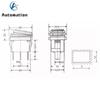 1PCS KCD1 waterproof mini toggle switchs no light latching 3gear 3pin ON-OFF-ON button rocker switch AC 250V/6A 125V/10A