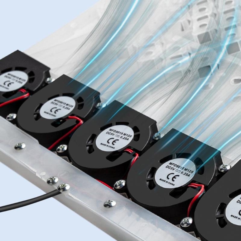 Universal Electric Ventilated Car Seat Cushion with USB Interface- Quick Cooling Three-Speed Adjustable Seat Cushion