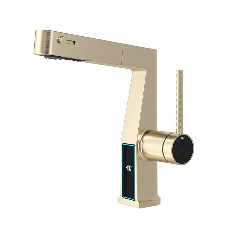 Смеситель для ванной комнаты с душевой лейкой, матовый золотой, кран для раковины, черный кран для мойки, горячая и холодная вода, хром, серый кран для раковины, материал латунь