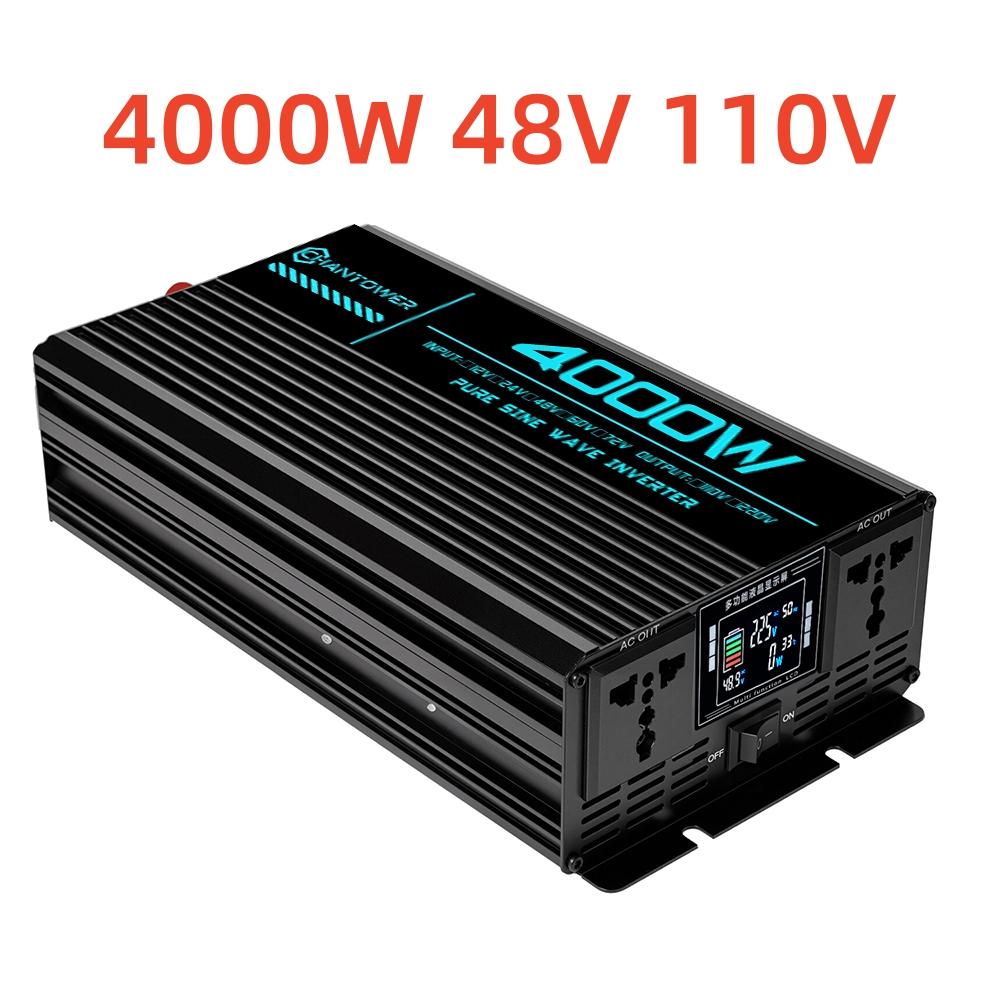 Инвертор чистой синусоиды DC 48V в AC 220V/110V 1000W 1600W 3000W 4000W 5000W 6000W Преобразователь мощности Автомобильный солнечный инвертор