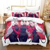 Комплект постельного белья Helltaker Single Twin Full Queen King Size Bed Set Aldult Kid Bedroom Duvetcover Sets Anime Parure de lit Bed