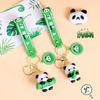 Novelty Creative Cute Panda Keychain Pendant  Funny Car Keyring Exquisite Kawaii Backpack Decoration Accessories Gifts
