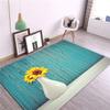 Yellow Sunflower Girl Room Carpet Nordic Cute Floral Rug Bedroom Bedside Mat Decoration Rooms Kitchen Floor Mat Balcony Rug