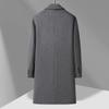 Осень и зима Новое пальто Мужское длинное пальто с лацканами Куртка
