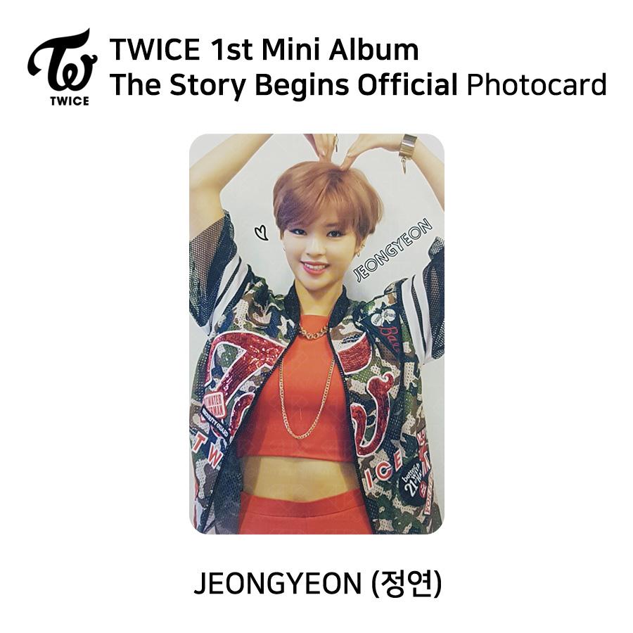 Twice 1-й мини-альбом The Story Begins Официальная фотокарточка RED WHITE Версия KPOP