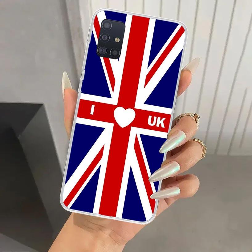 Чехол для телефона Union Jack Флаг Англии Великобритании для Samsung Galaxy A52 A32 A22 A12 A02S A50S A30S A10S Note 20 Ultra 10 Plus S10 A31 A20 A