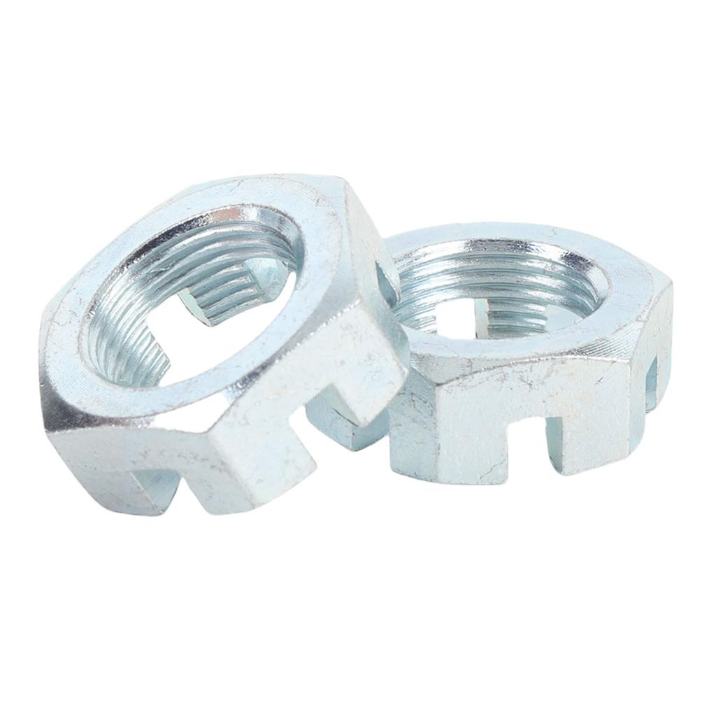 2 Sets Trailer Nut Kit with 1in Shaft Spindle Nuts 1in Washer 2.2in   Cotter Pins Galvanized for 1in Shaft Spindle