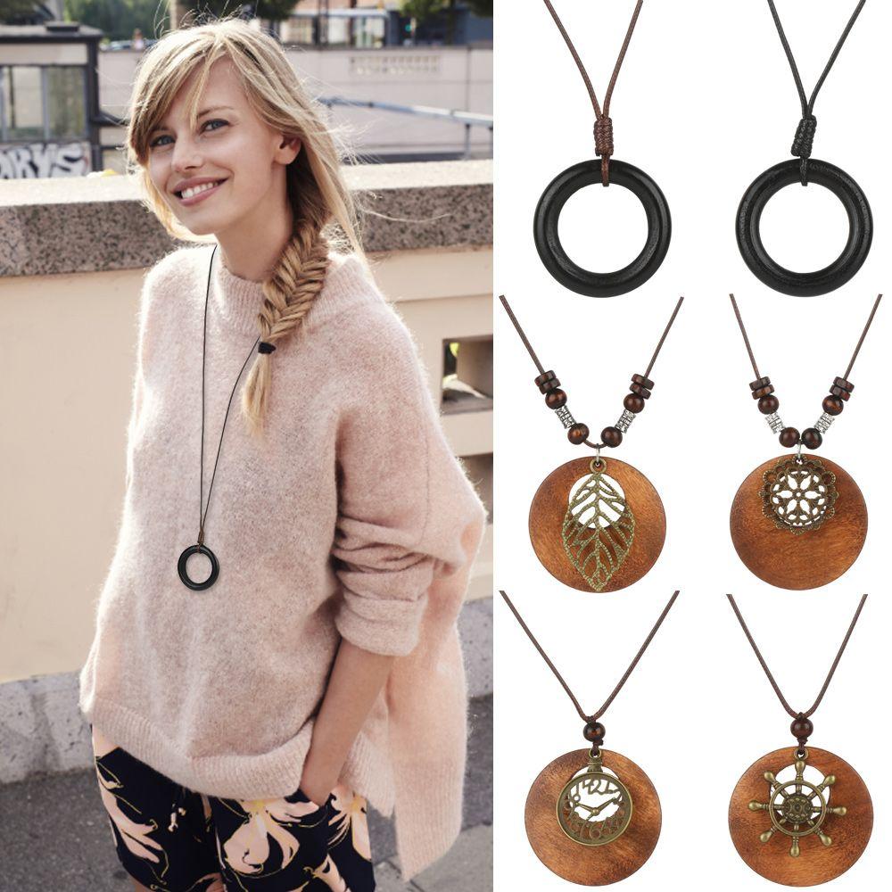 Аксессуары для шеи, винтажный кожаный ремешок, свитер, цепочка для одежды, ожерелье с подвеской, свитер, ожерелье