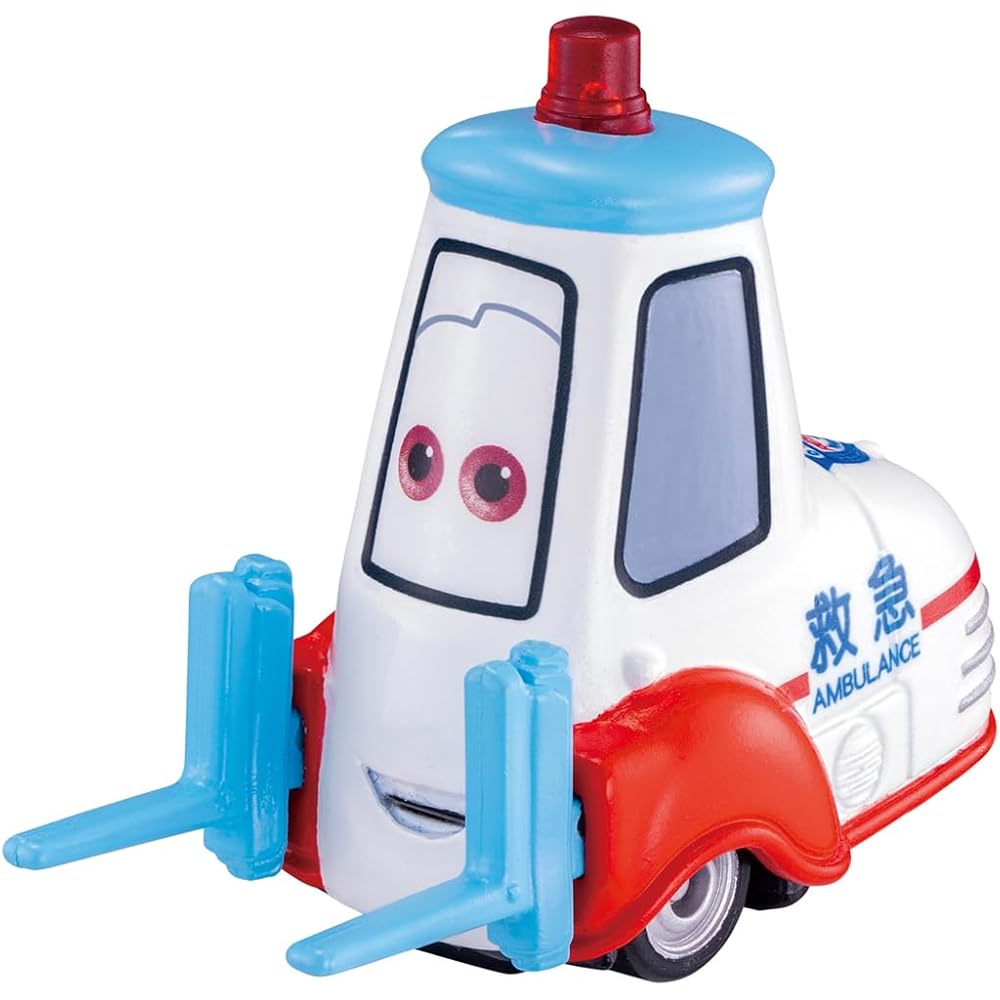 Takara Tomy Disney Cars Tomica C-23 Guido Ambulance Type Miniature Toy Car for Ages 3 and Up