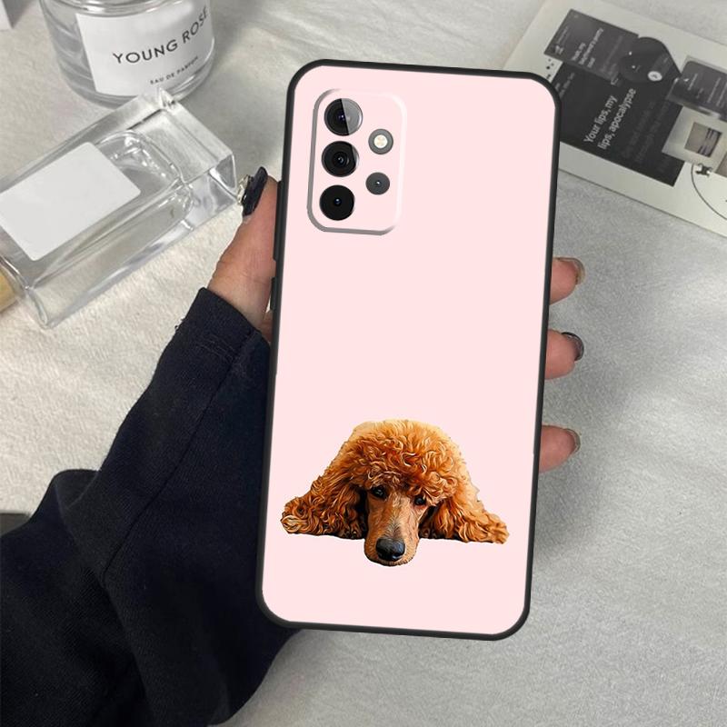 Мультяшный чехол для собаки-пуделя для Samsung Galaxy A06 A16 A26 A36 A56 A53 A32 A52 A33 A13 A55 A35 A15 A14 A34 A54 A17