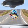 1/6Pcs Automobile Pendants Decorative Cartoon Fish Design with Lanyard Easy To Hang Rearview Mirror Hanging Ornaments