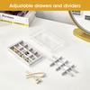 ProCase Jewelry Transparent Jewelry Jewelry Accessory Small Item Gift Box, 3-Tier, Acrylic, Drawer, Storage, Women's/Girls' Box, Case, Organizer,