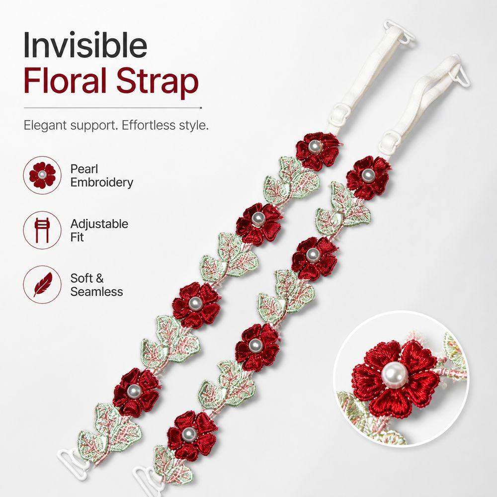Lace Floral Shoulder Belts Removable Shoulder Straps New Floral Bra Straps
