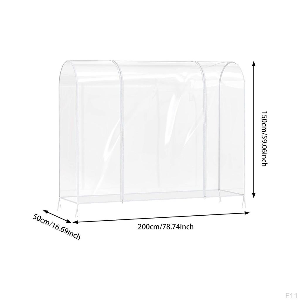 Прозрачный чехол для вешалки, водонепроницаемый чехол для одежды в спальне, костюмы и платья