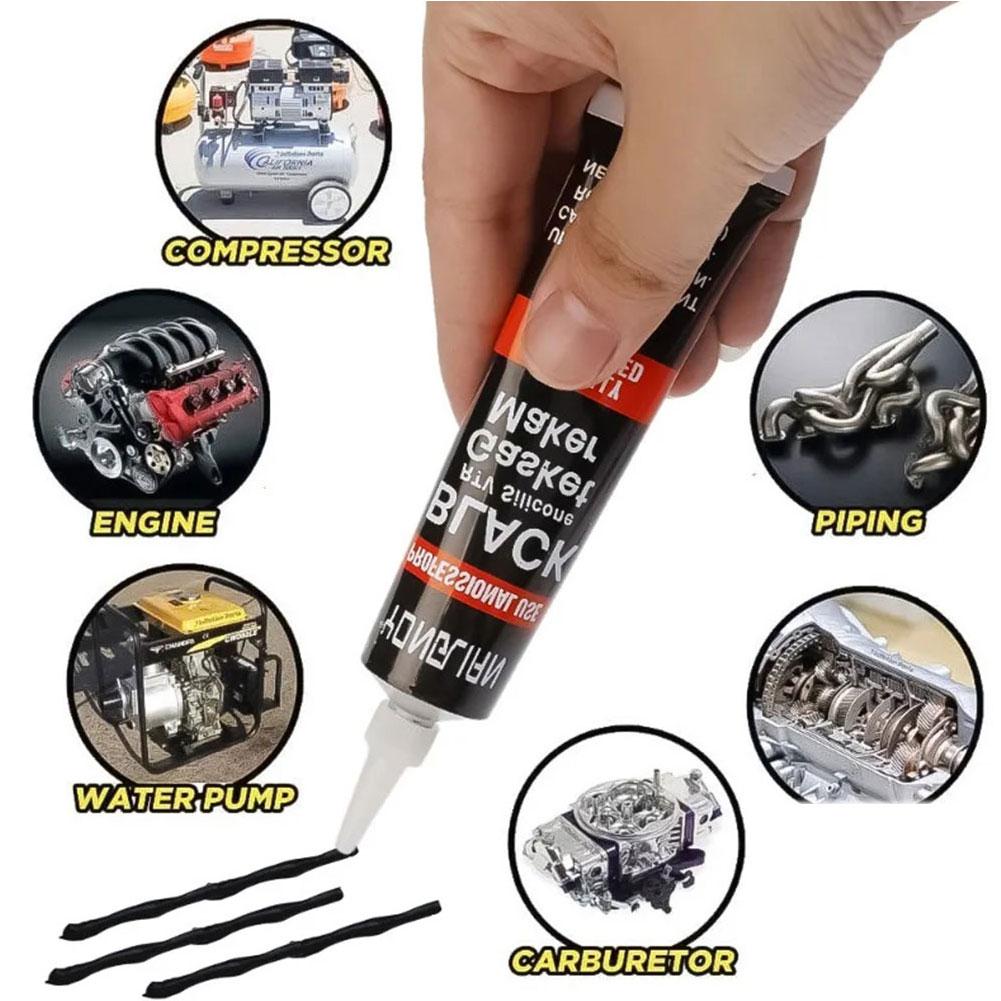 Automotive Gasket Sealant Universal Silicone Adhesive Sealant Black Liquid Gasket Sealer Oil Resistant Engine Sealants For Car